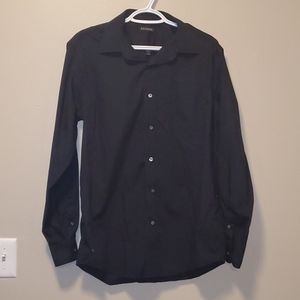 'Men's' Black Button-down Dress Shirt Medium